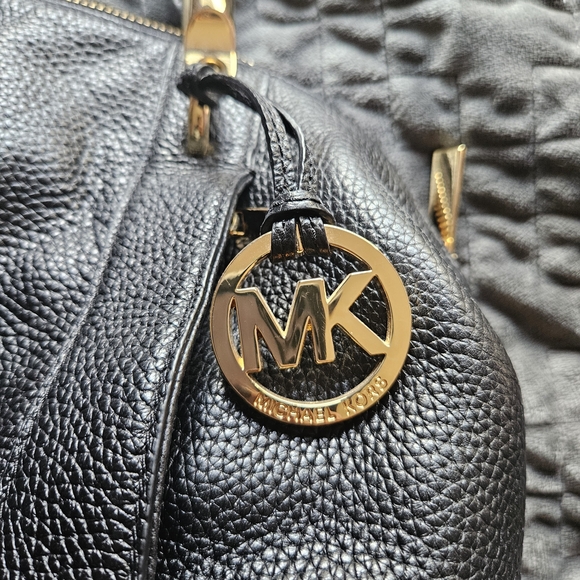 Michael Kors Black Leather Tote Bag - Picture 3 of 8